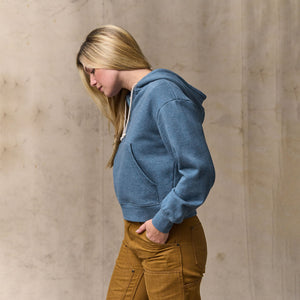 Women's french terry half-zip hoodie von Filson | Light blue (Blue)