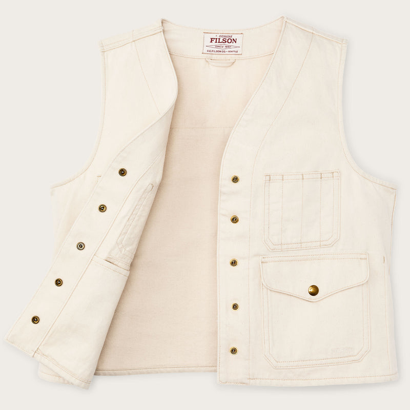 Women's archive cruiser vest von Filson | Natural seed (White)