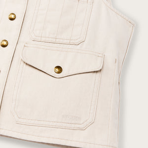 Women's archive cruiser vest von Filson | Natural seed (White)