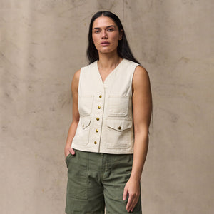 Women's archive cruiser vest von Filson | Natural seed (White)