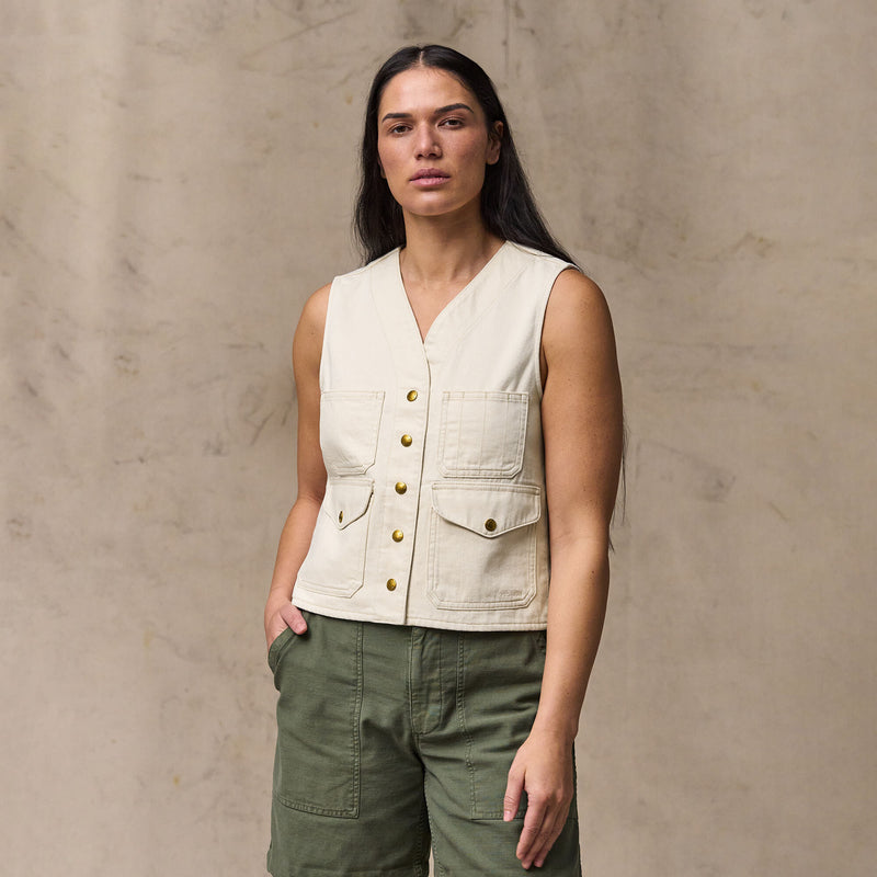 Women's archive cruiser vest von Filson | Natural seed (White)