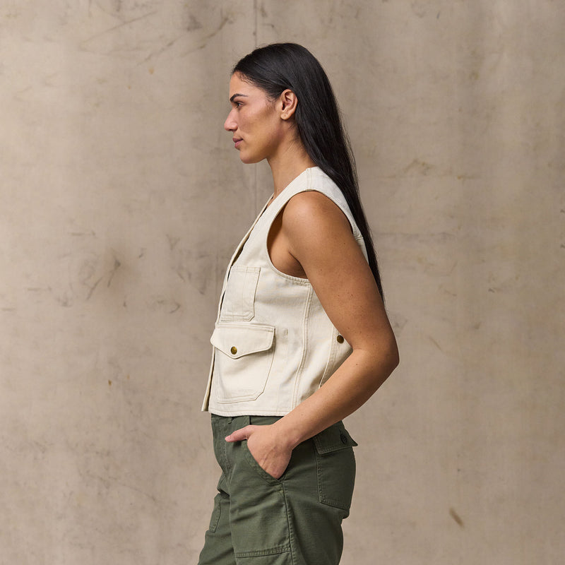 Women's archive cruiser vest von Filson | Natural seed (White)