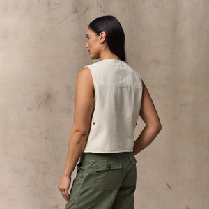 Women's archive cruiser vest von Filson | Natural seed (White)