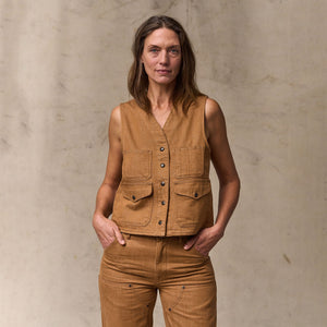 Women's archive cruiser vest by Filson | Harvest tan (Brown)