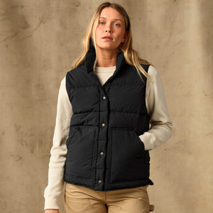 Women's heritage cotton down vest by Filson | Black (Black)