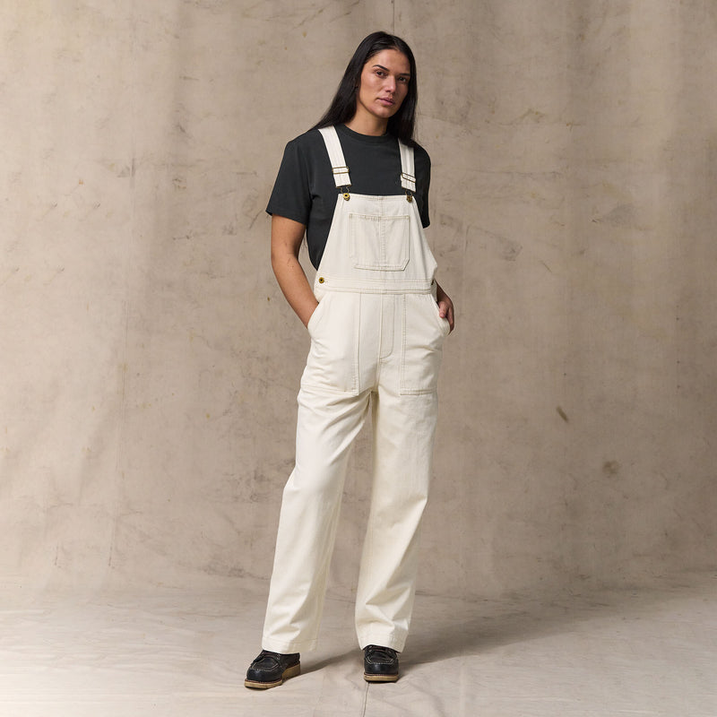 Women's denim overalls von Filson | Natural seed (White)