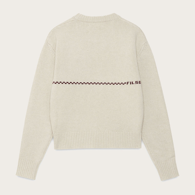 Women's wool crewneck sweater von Filson | Oysterblack ch (Beige)