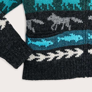 Women's fair isle cardigan di Filson | Animal multi (Multicolor)