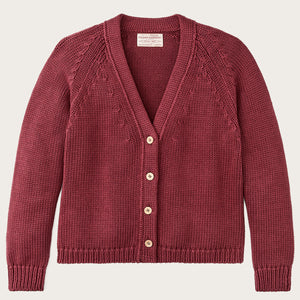 Rustic cotton cardigan für damen von Filson | Burgundy