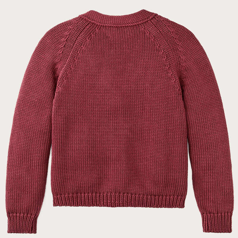Rustic cotton cardigan für damen von Filson | Burgundy