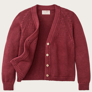 Rustic cotton cardigan für damen von Filson | Burgundy