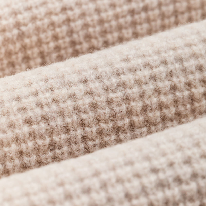 Women's waffle knit merino sweater by Filson | Oyster heather (Beige)
