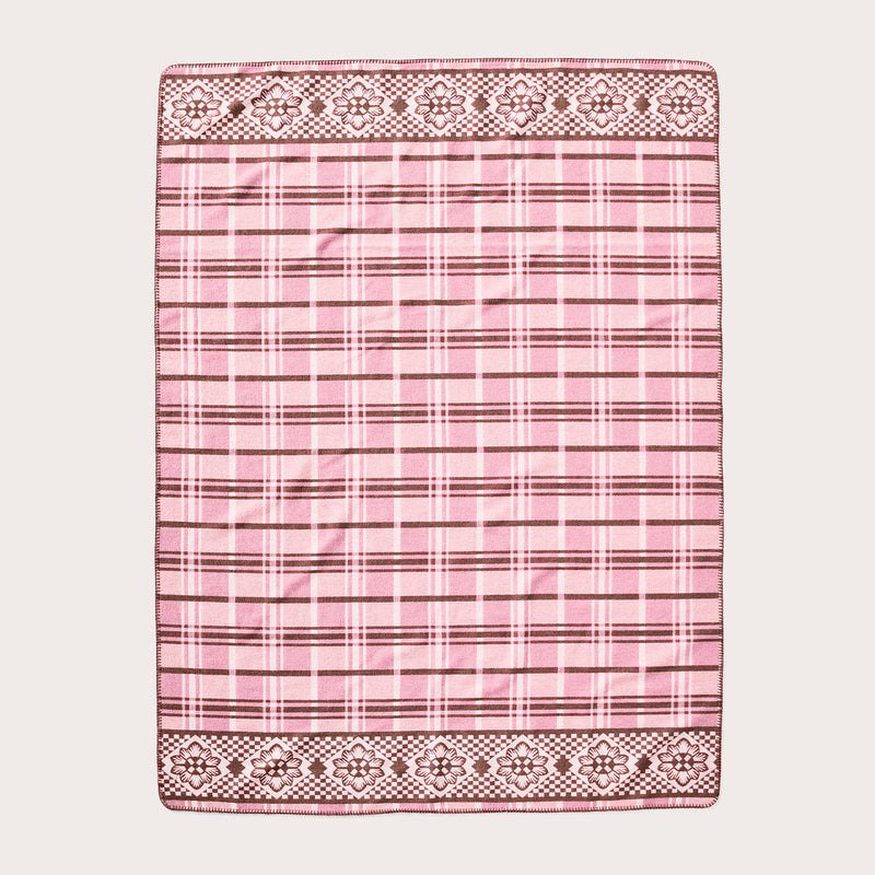 Flowers wool blanket von Filson | Flower blanket plaid (Pink)