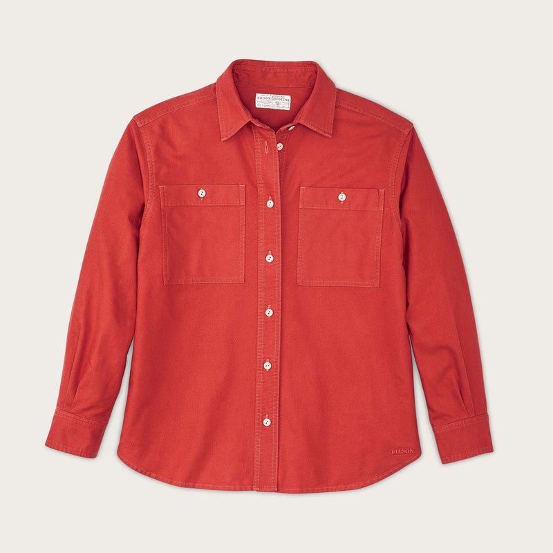 Women's field chamois shirt di Filson | Scarlet red (Red)