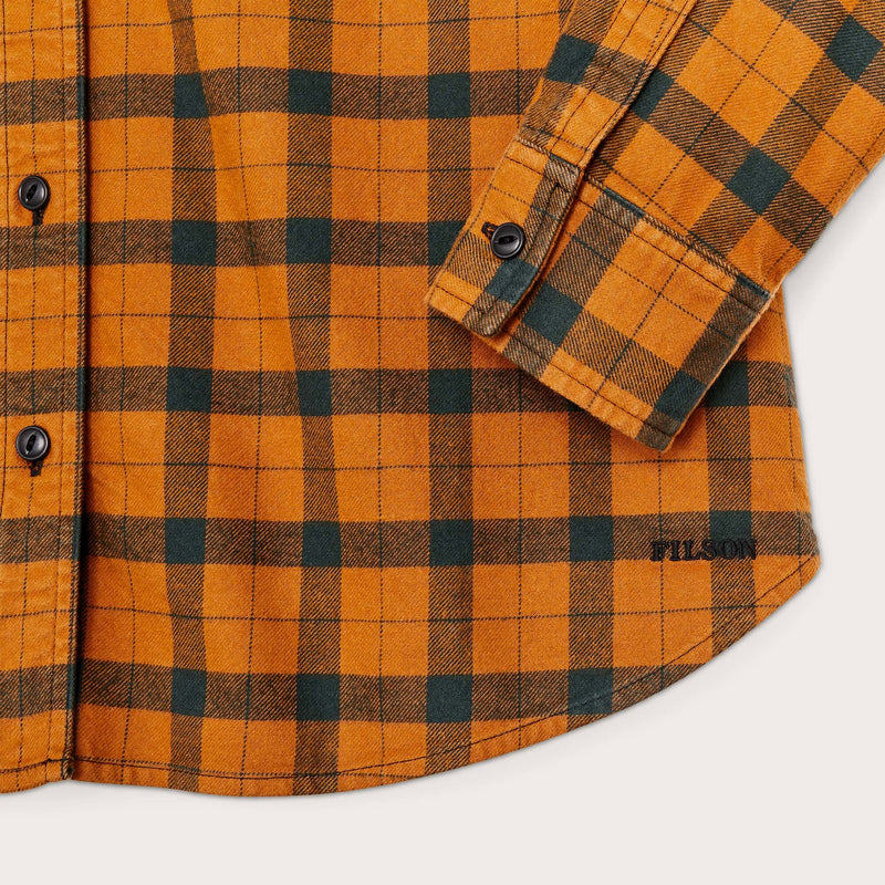 Women's alaskan guide shirt von Filson | Spruce & squash (Orange)