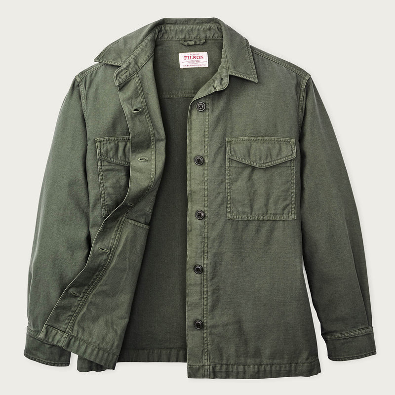 Women's reverse sateen jac-shirt von Filson | Service green (Green)