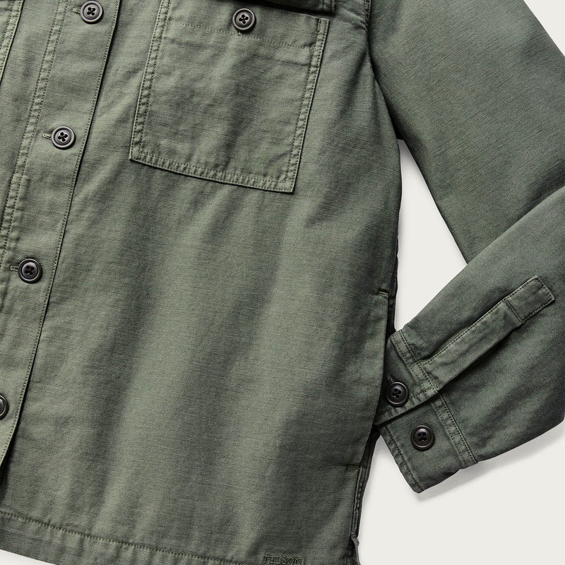 Women's reverse sateen jac-shirt von Filson | Service green (Green)
