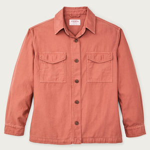 Women's reverse sateen jac-shirt von Filson | Copper brown (Pink)