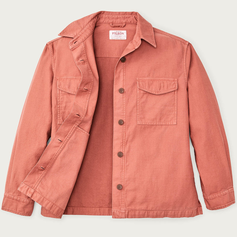 Women's reverse sateen jac-shirt von Filson | Copper brown (Pink)