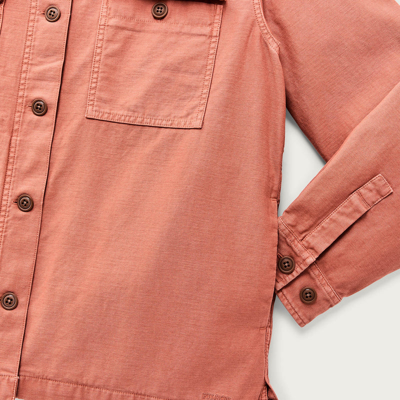 Women's reverse sateen jac-shirt von Filson | Copper brown (Pink)