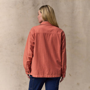 Women's reverse sateen jac-shirt von Filson | Copper brown (Pink)