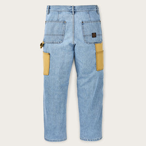 Women’s 13-oz. work jeans by Filson | Stone wash indigo (Blue)