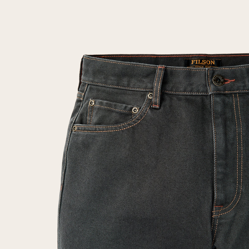Women's 14-oz. straight-leg jeans von Filson | Black (Black)