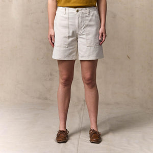 Women's reverse sateen supply shorts von Filson | Natural seed (White)