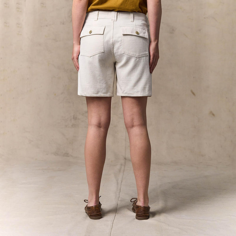 Women's reverse sateen supply shorts von Filson | Natural seed (White)
