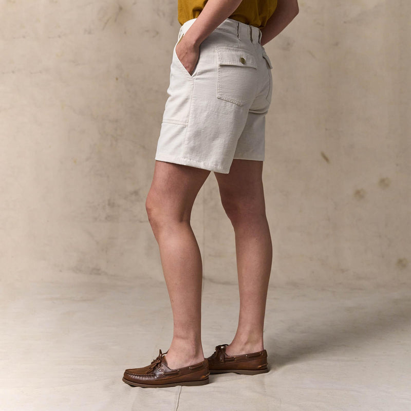 Women's reverse sateen supply shorts von Filson | Natural seed (White)