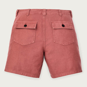 Women's reverse sateen supply shorts von Filson | Mahogany (Pink)