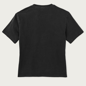 Women's short sleeve pocket tee by Filson | Faded black (Black)