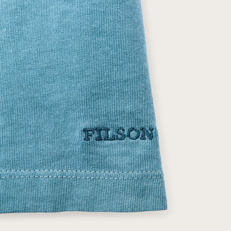 Women's short sleeve pocket tee by Filson | Storm blue (Blue)