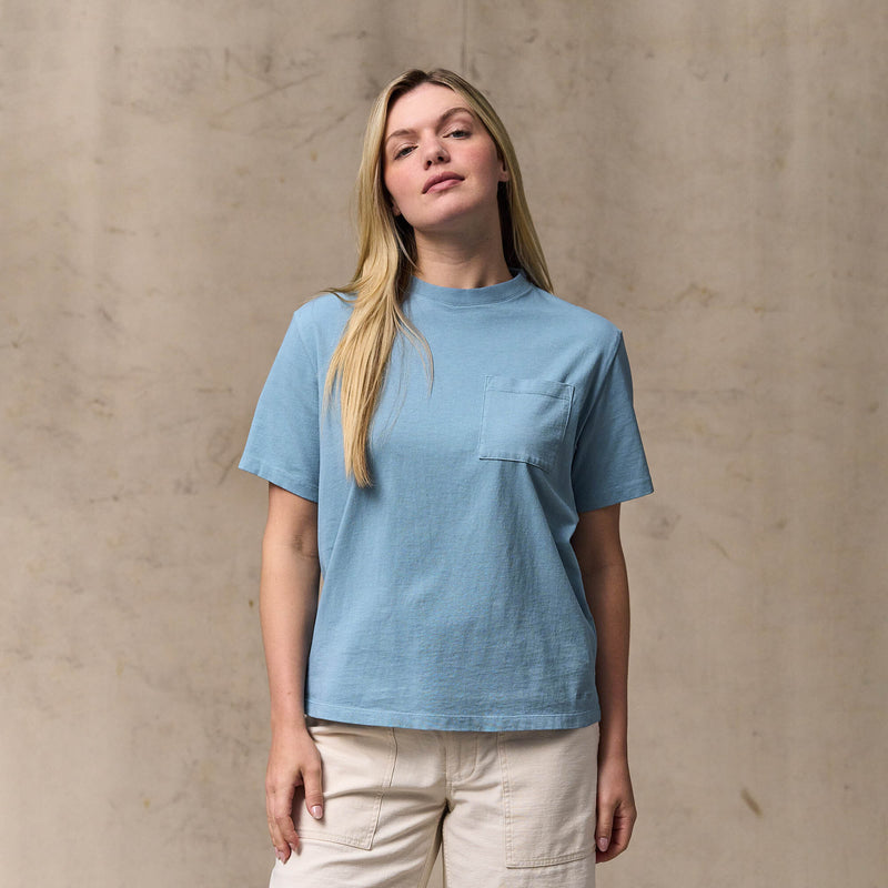 Women's short sleeve pocket tee von Filson | Light blue (Blue)