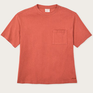 Short sleeve pocket tee für damen von Filson | Cedar red (Pink)