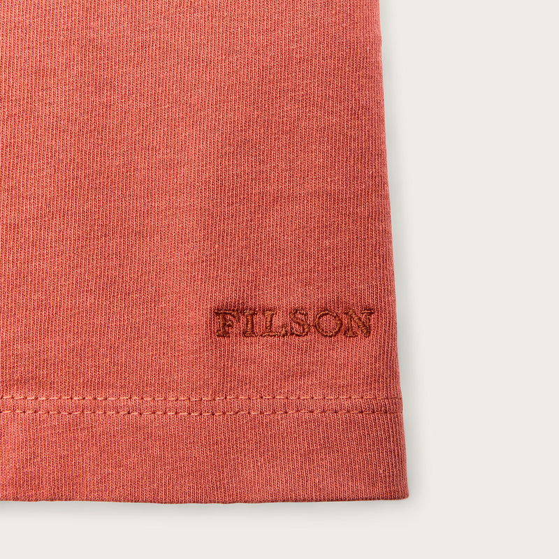 Short sleeve pocket tee für damen von Filson | Cedar red (Pink)