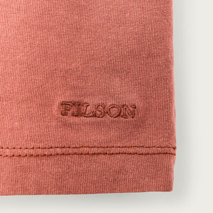 Women's short sleeve pocket tee by Filson | Copper brown (Pink)