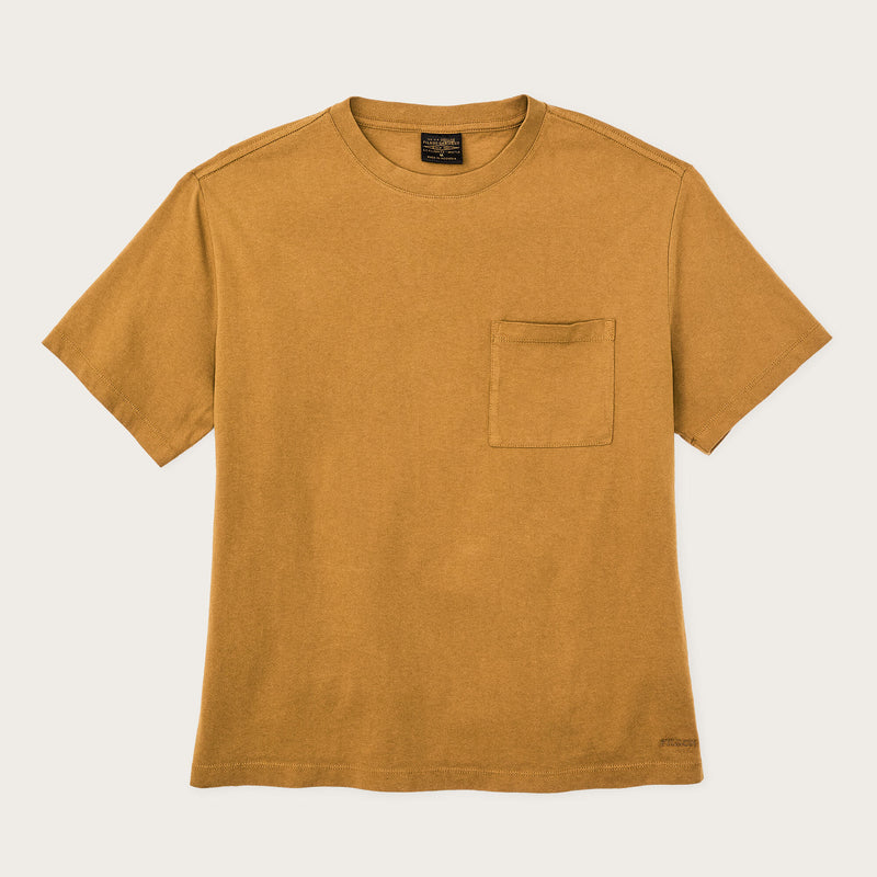 Women's short sleeve pocket tee by Filson | Bronze brown (Yellow)