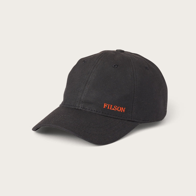 Oil tin cloth low-profile cap von Filson | Black (Black)