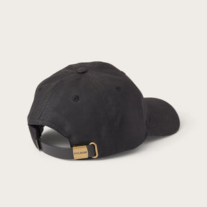 Oil tin cloth low-profile cap von Filson | Black (Black)