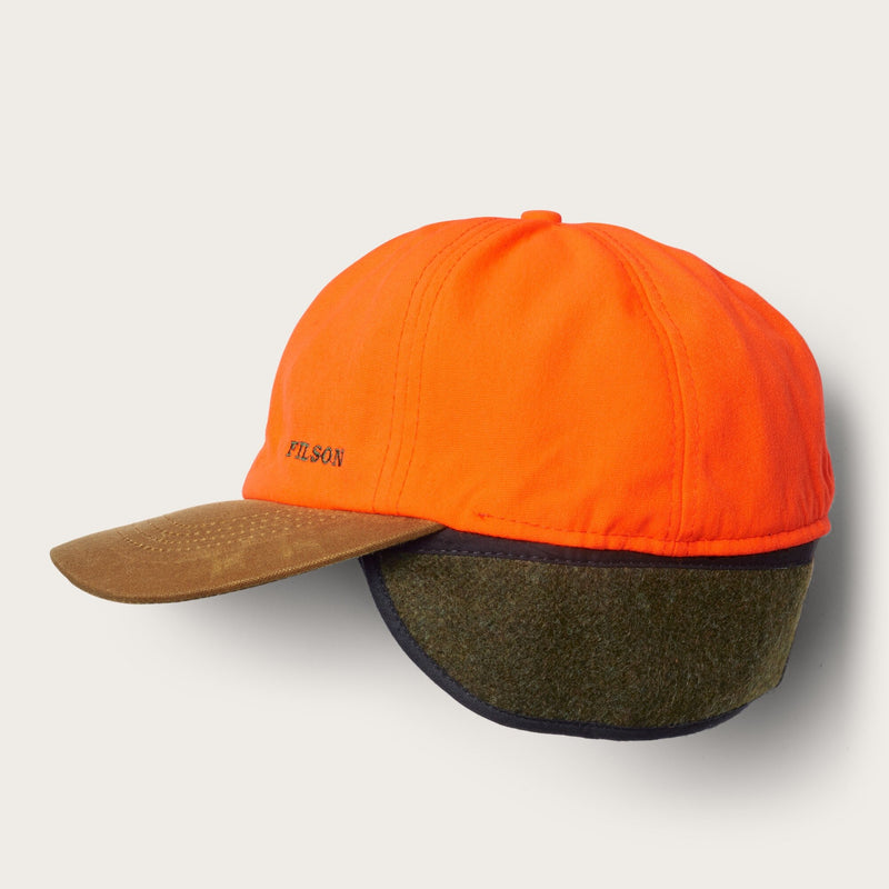 Insulated blaze/tin cloth cap von Filson | Desert tan / blaze o (Orange)