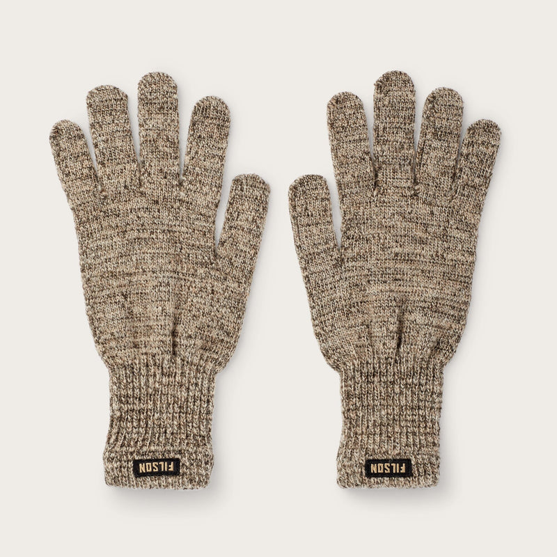 Full finger knit gloves di Filson | Root heather (Grey)