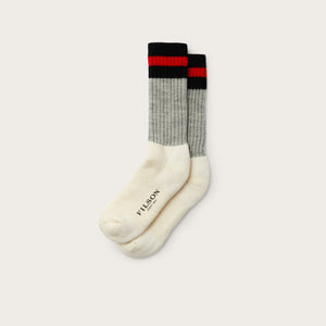 1970's logger thermal socks di Filson | Black red (Red)