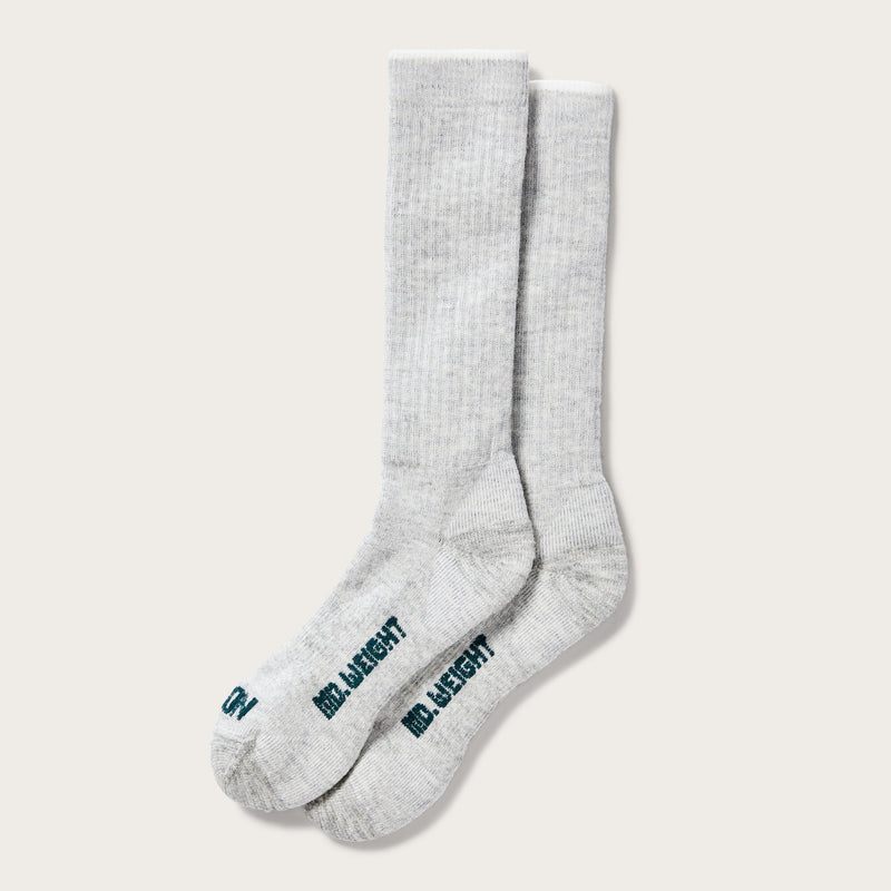 Midweight traditional crew socks di Filson | Gray heather (Grey)