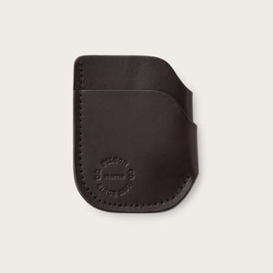 Bridle leather front pocket cash & card case von Filson | Brown leather (Brown)
