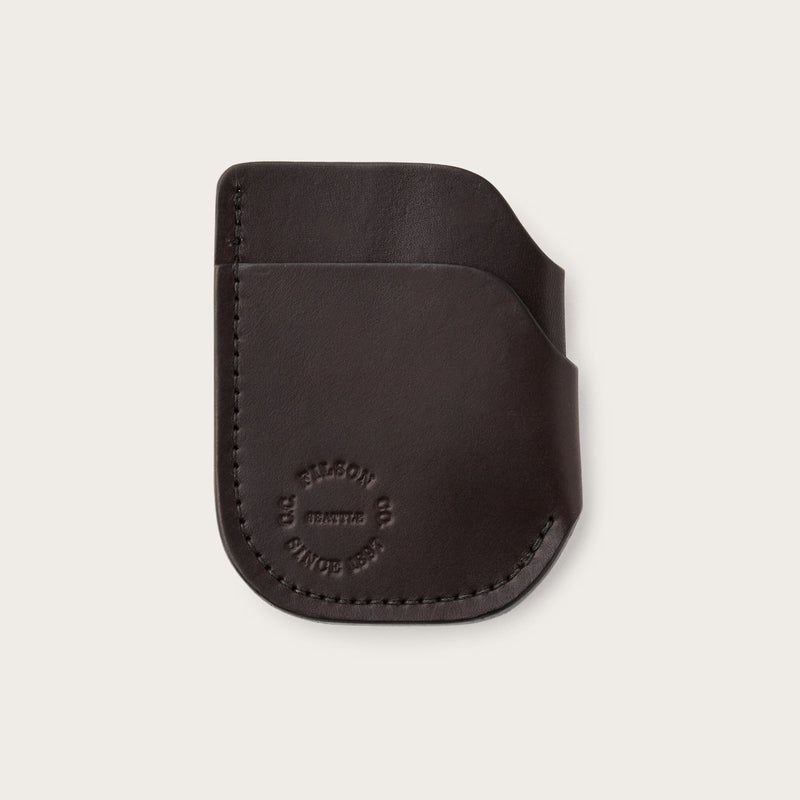 Bridle leather front pocket cash & card case von Filson | Brown leather (Brown)