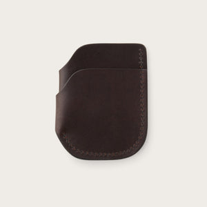 Bridle leather front pocket cash & card case von Filson | Brown leather (Brown)