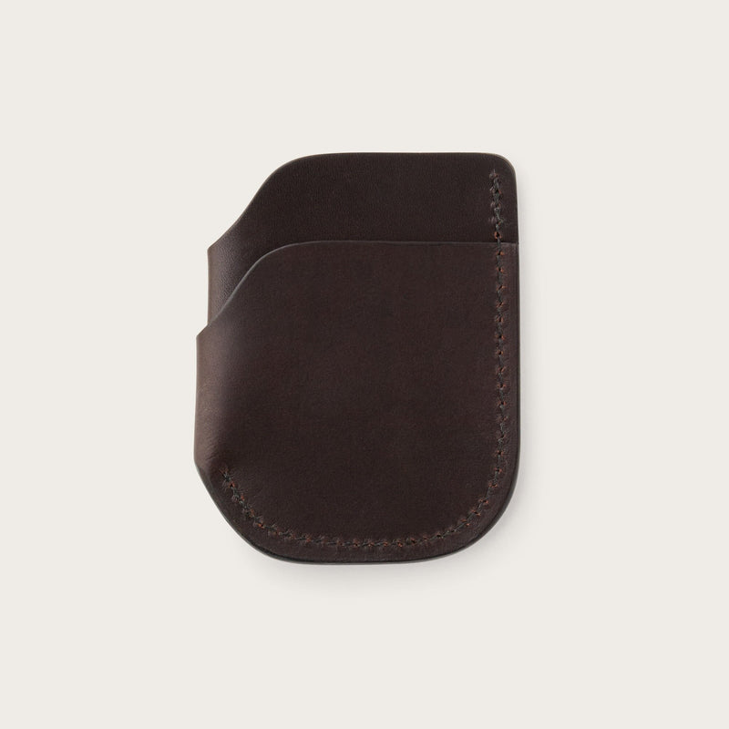 Bridle leather front pocket cash & card case von Filson | Brown leather (Brown)