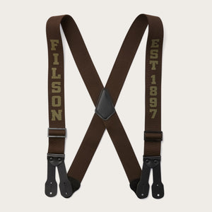 Filson logger suspenders von Filson | Dark brown (Brown)