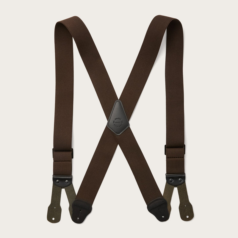 Filson logger suspenders von Filson | Dark brown (Brown)